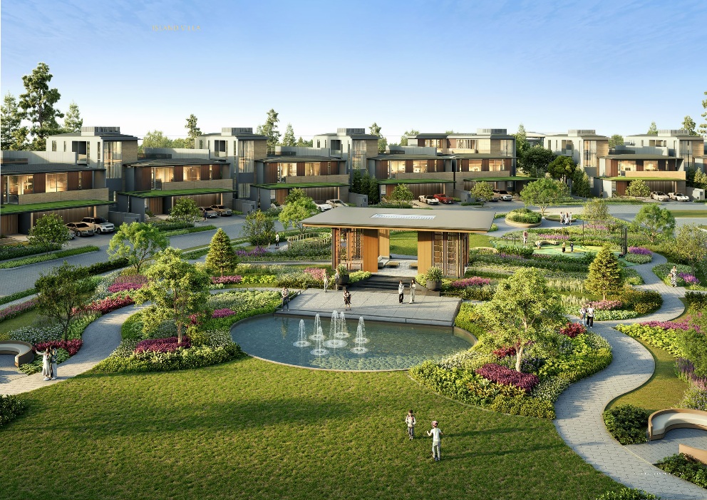 Kawasan botanic park island villa navapark